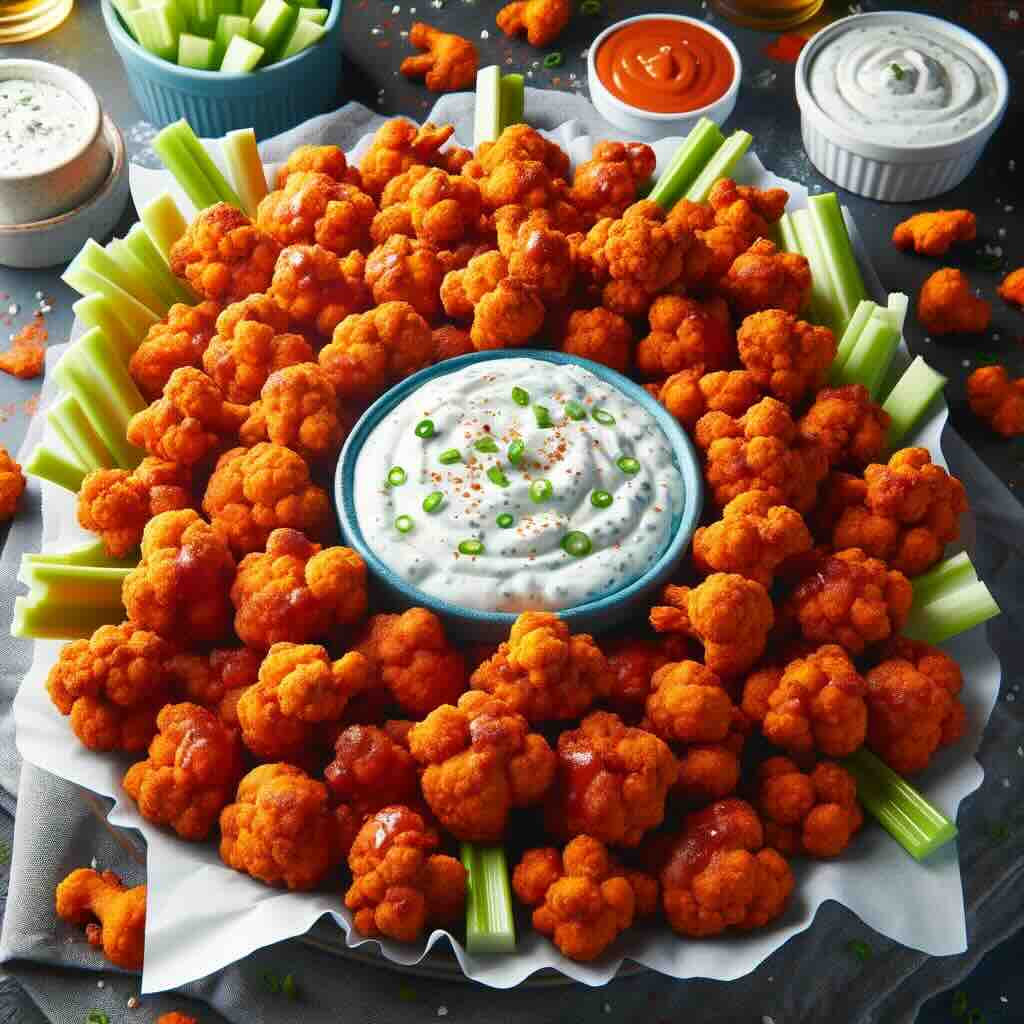 Buffalo Cauliflower Bites