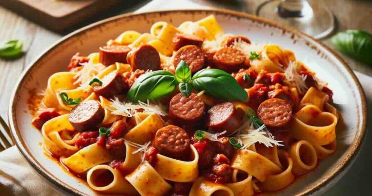 Sausage Ragu with Pappardelle Pasta
